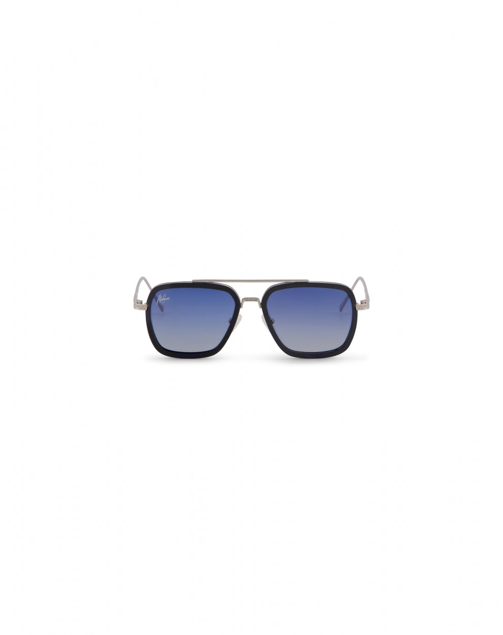 Malelions Men Abstract Sunglasses | Silver