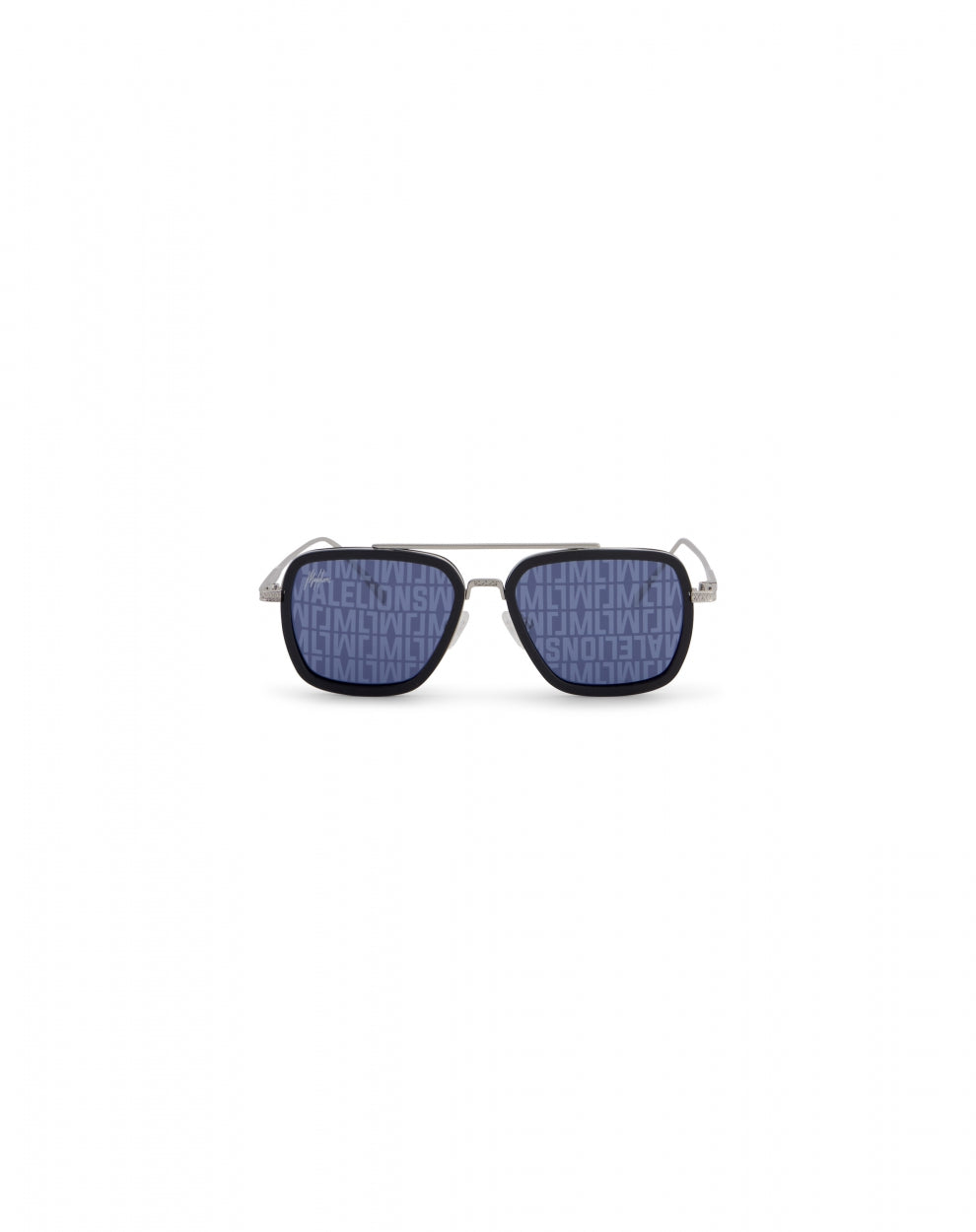 Malelions Men Monogram Sunglasses | Silver