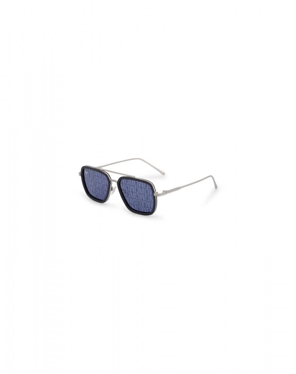 Malelions Men Monogram Sunglasses | Silver