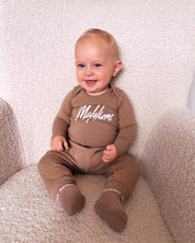 Malelions Baby Signature Sweatpants | Taupe