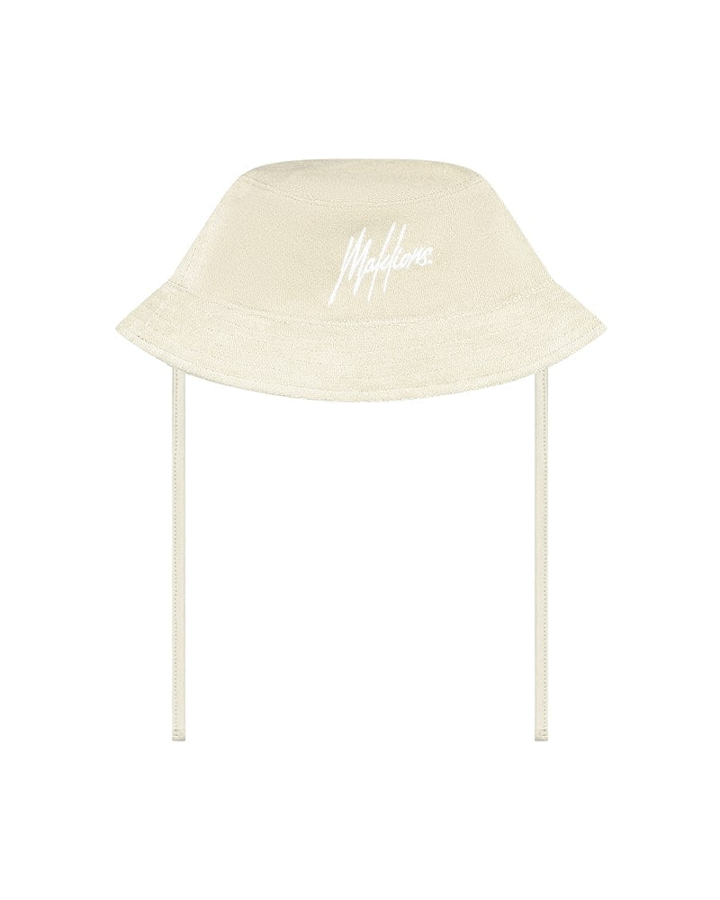  Malelions Baby Terry Bucket Hat | Dark Beige