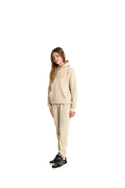 Malelions Junior Girls Essentials Tracksuit | Taupe