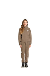 Malelions Junior Mädchen Tribe Trainingsanzug | Schokolade