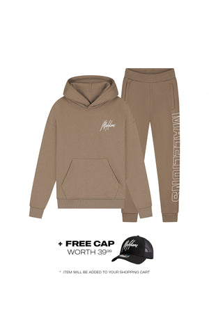 Malelions Junior Mädchen Tribe Trainingsanzug | Schokolade