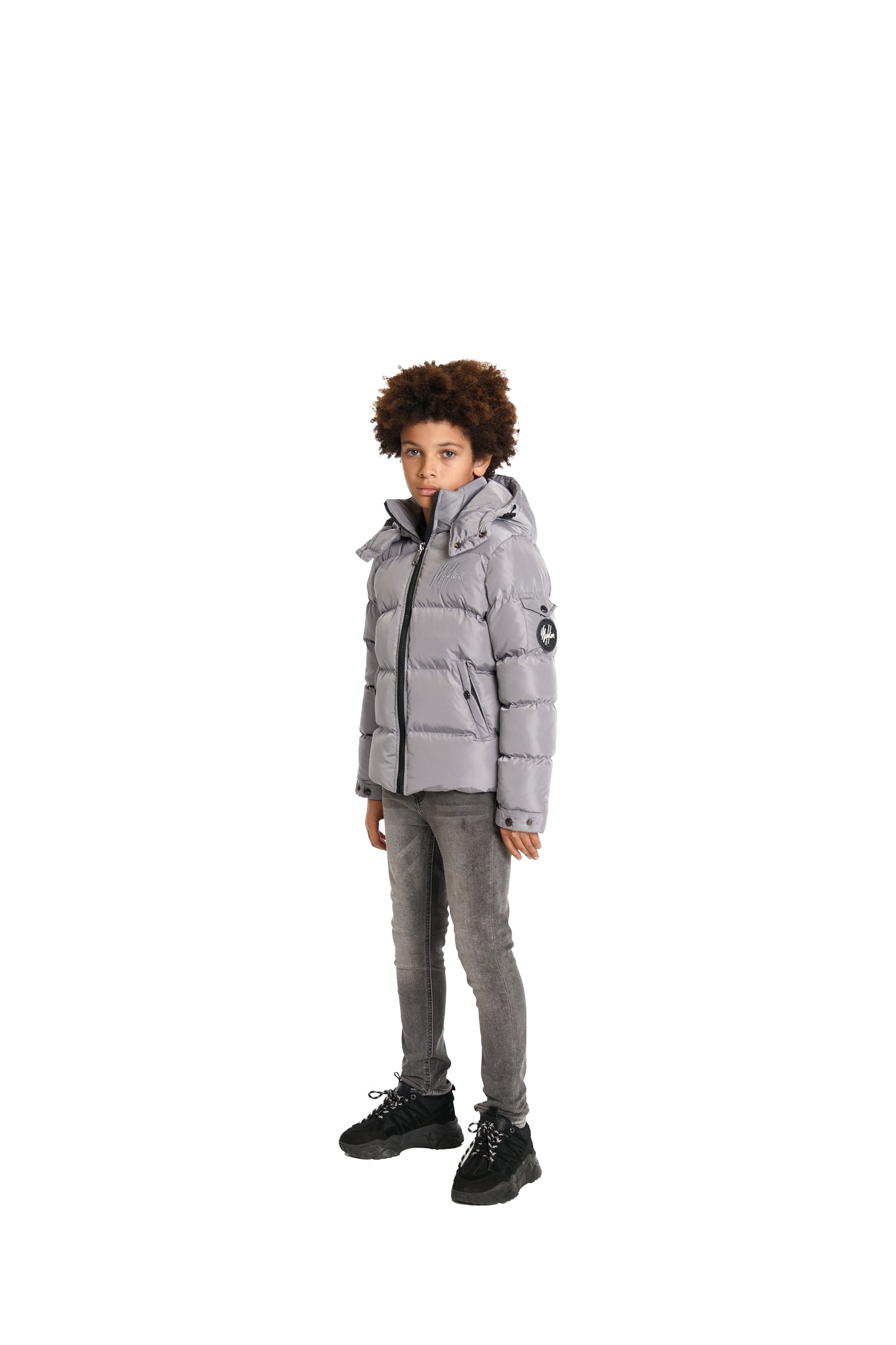 Malelions Junior Patch Steppjacke | Hellgrau