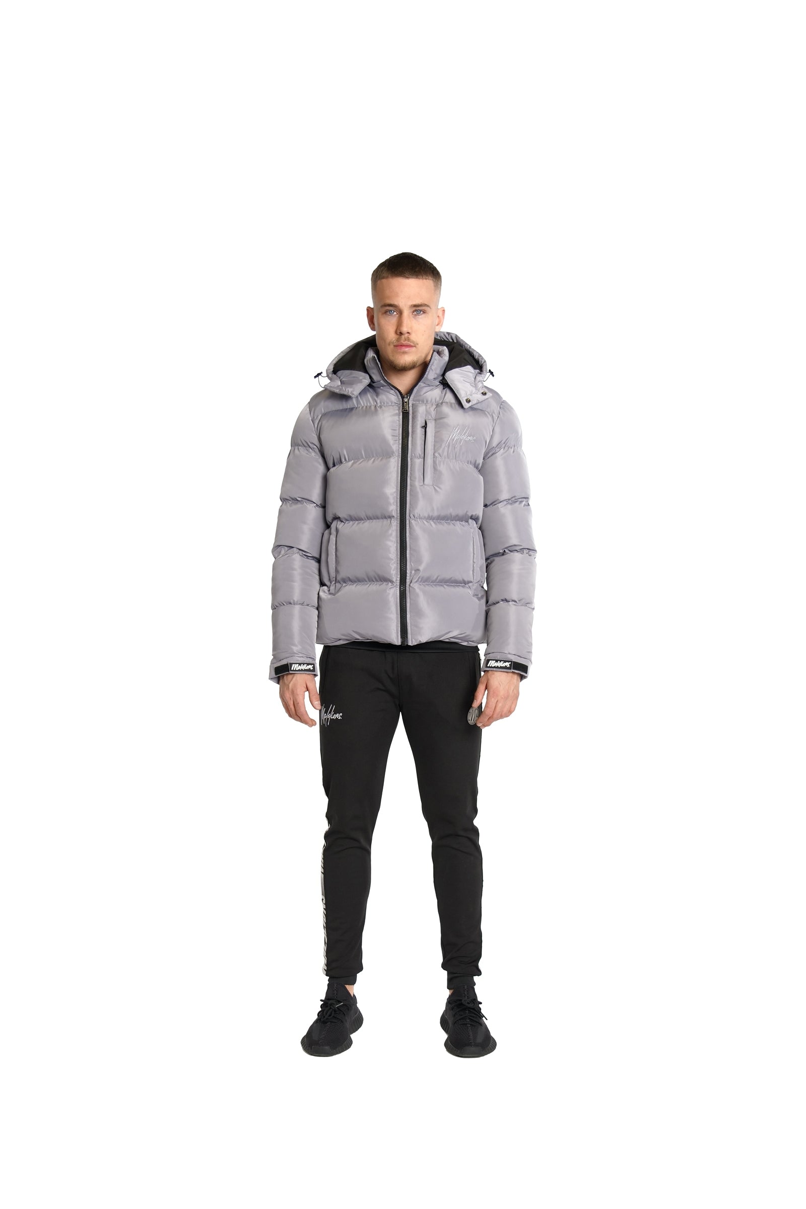 Malelions Sport Astro Steppjacke | Hellgrau