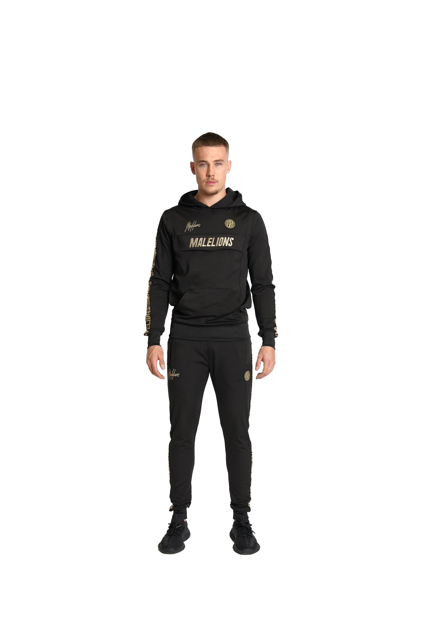 Malelions Sport Warming Up Tracksuit | Black/Gold