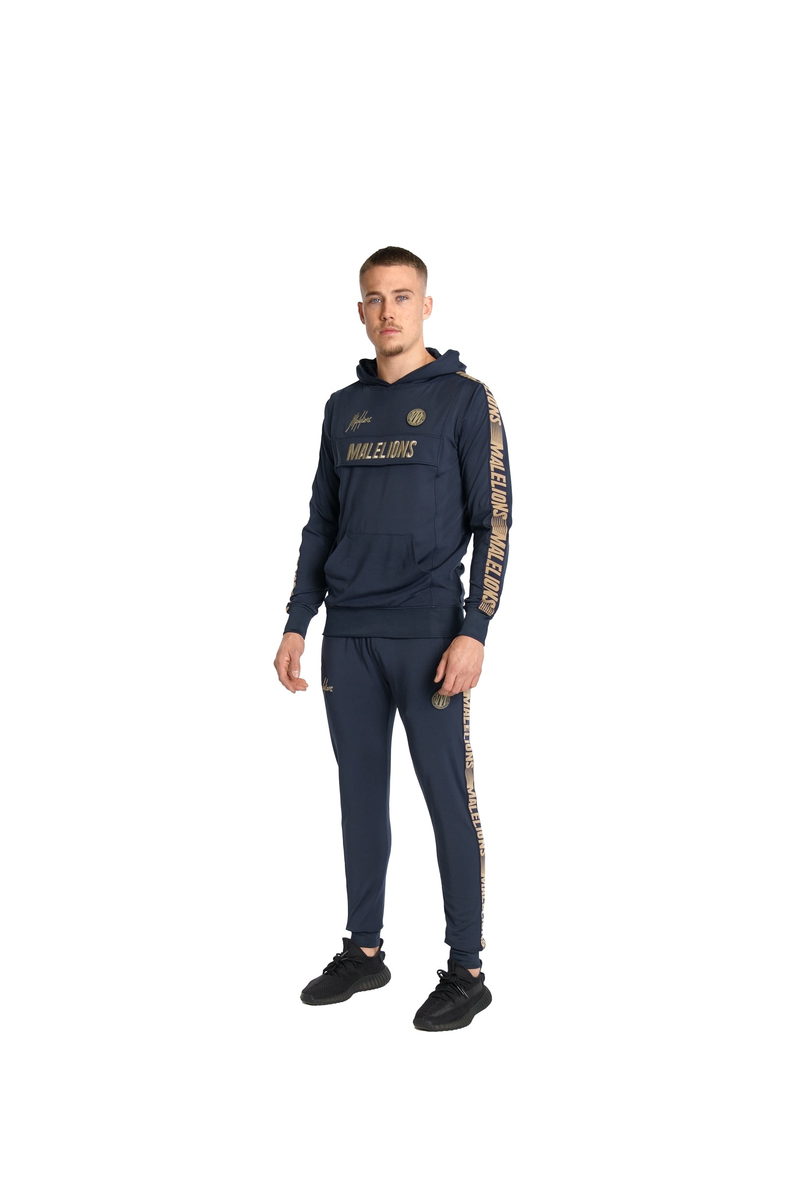 Malelions Sport Warming Up Tracksuit | Navy/Gold