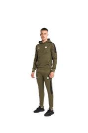 Malelions Sport Transfer Hooded Tracksuit | Army/Black