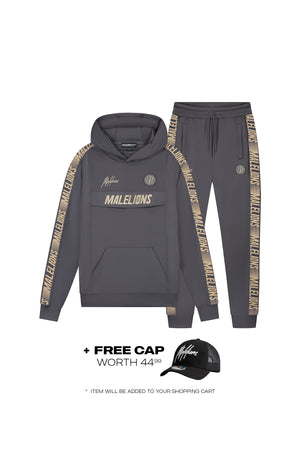 Malelions Sport Warming Up Tracksuit | Antra/Gold