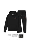  Malelions Men Split Tracksuit | Black/Red