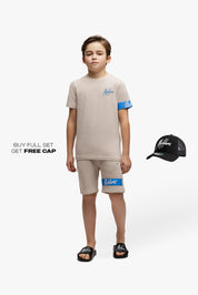 Malelions Junior Captain Shorts 2.0 | Taupe