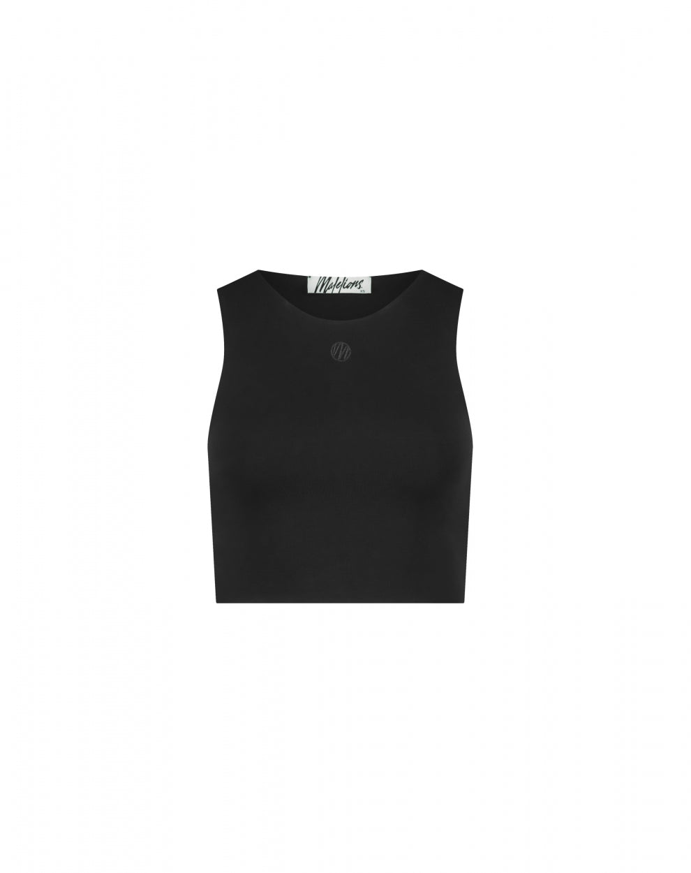 Malelions Women Motif Crop Top | Black