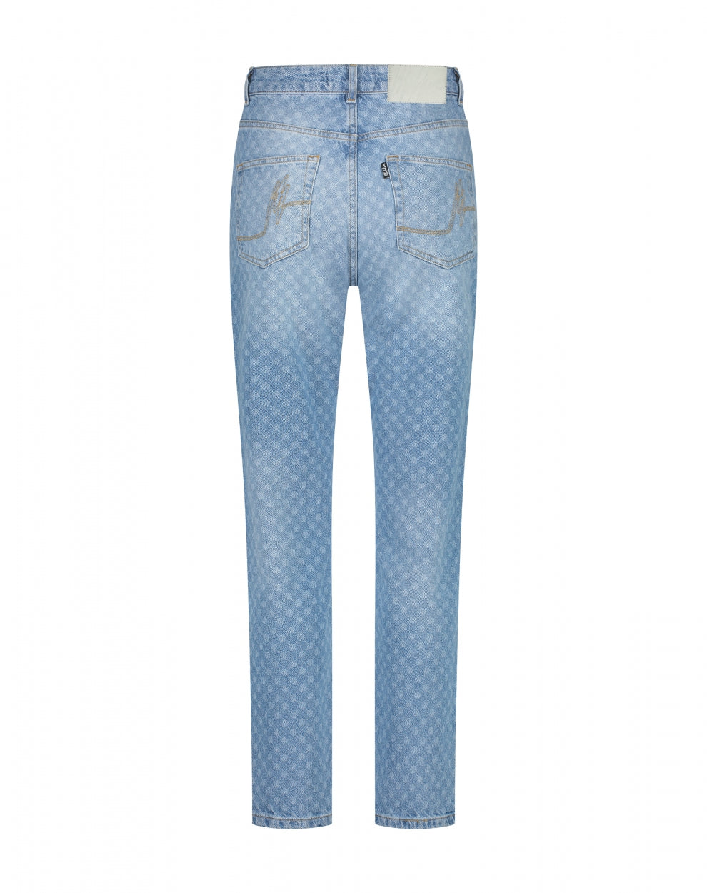 Malelions Women Monogram Jeans | Light Blue