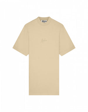Malelions Women Firma T-Shirt Dress | Sand/Taupe