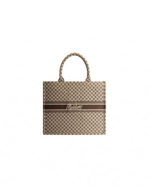 Malelions Women Monogram Tote Bag | Beige