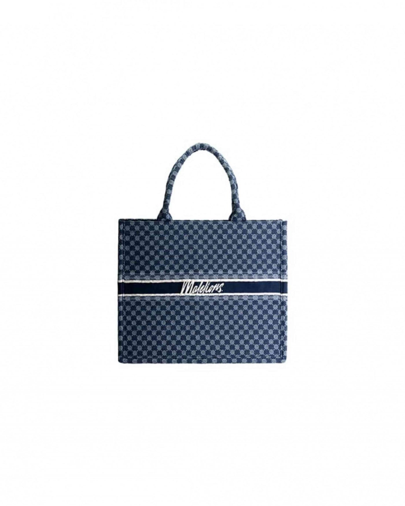  Malelions Women Monogram Tote Bag | Navy