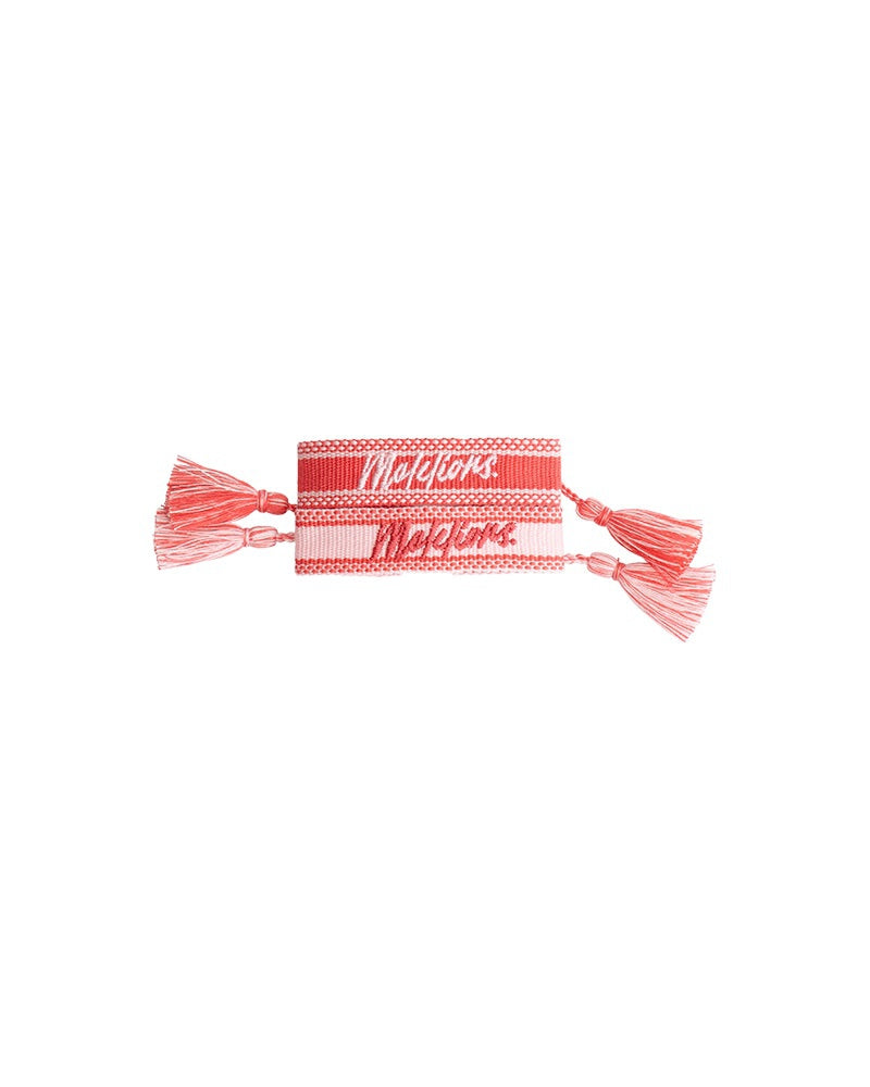  Malelions Women Signature Bracelet 2-Pack | Coral