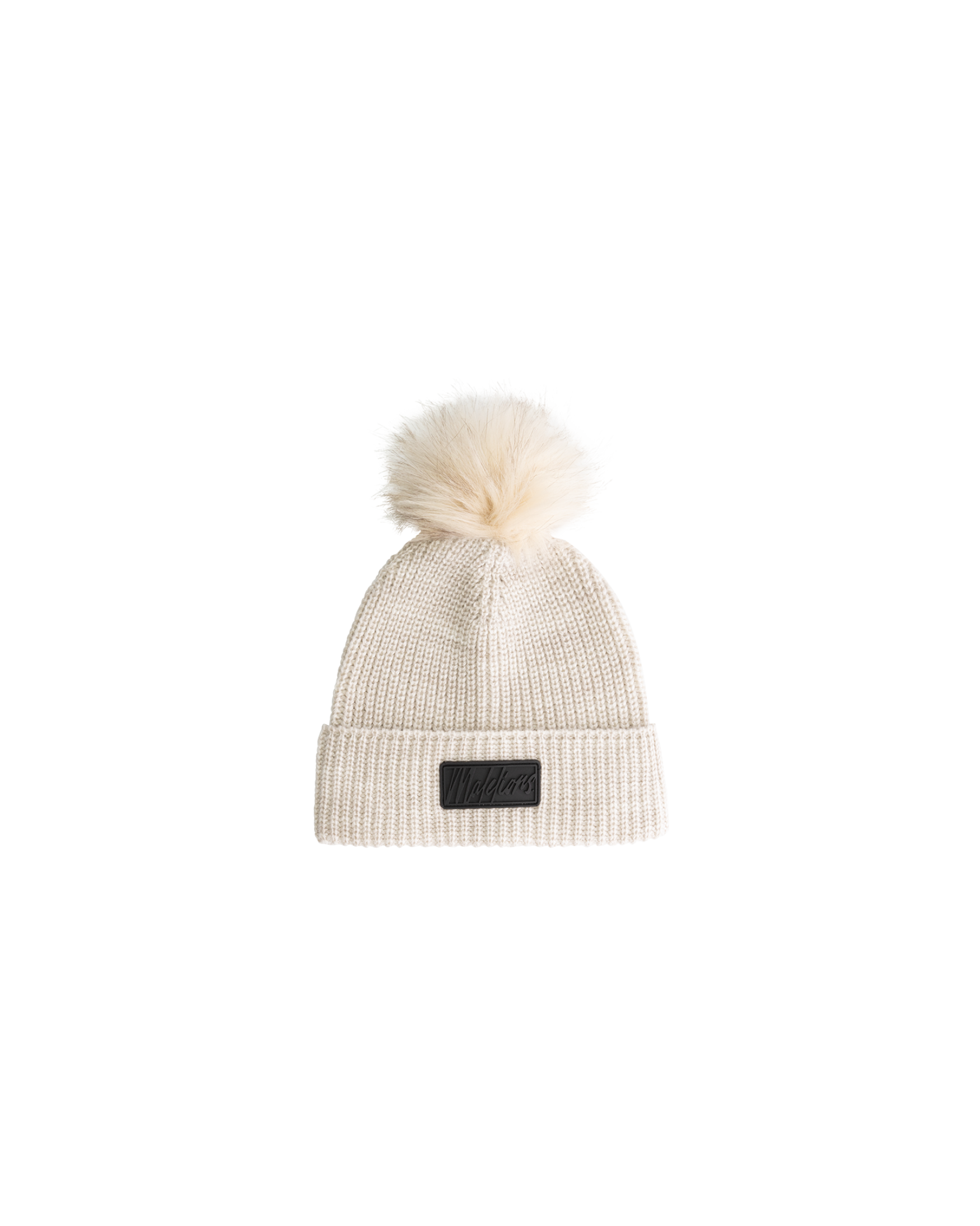  Malelions Women Knitted Beanie | Beige