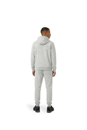 Malelions Men Striped Signature Hoodie | Pearl Grey