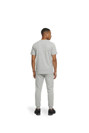 Malelions Men Striped Signature T-Shirt | Pearl Grey