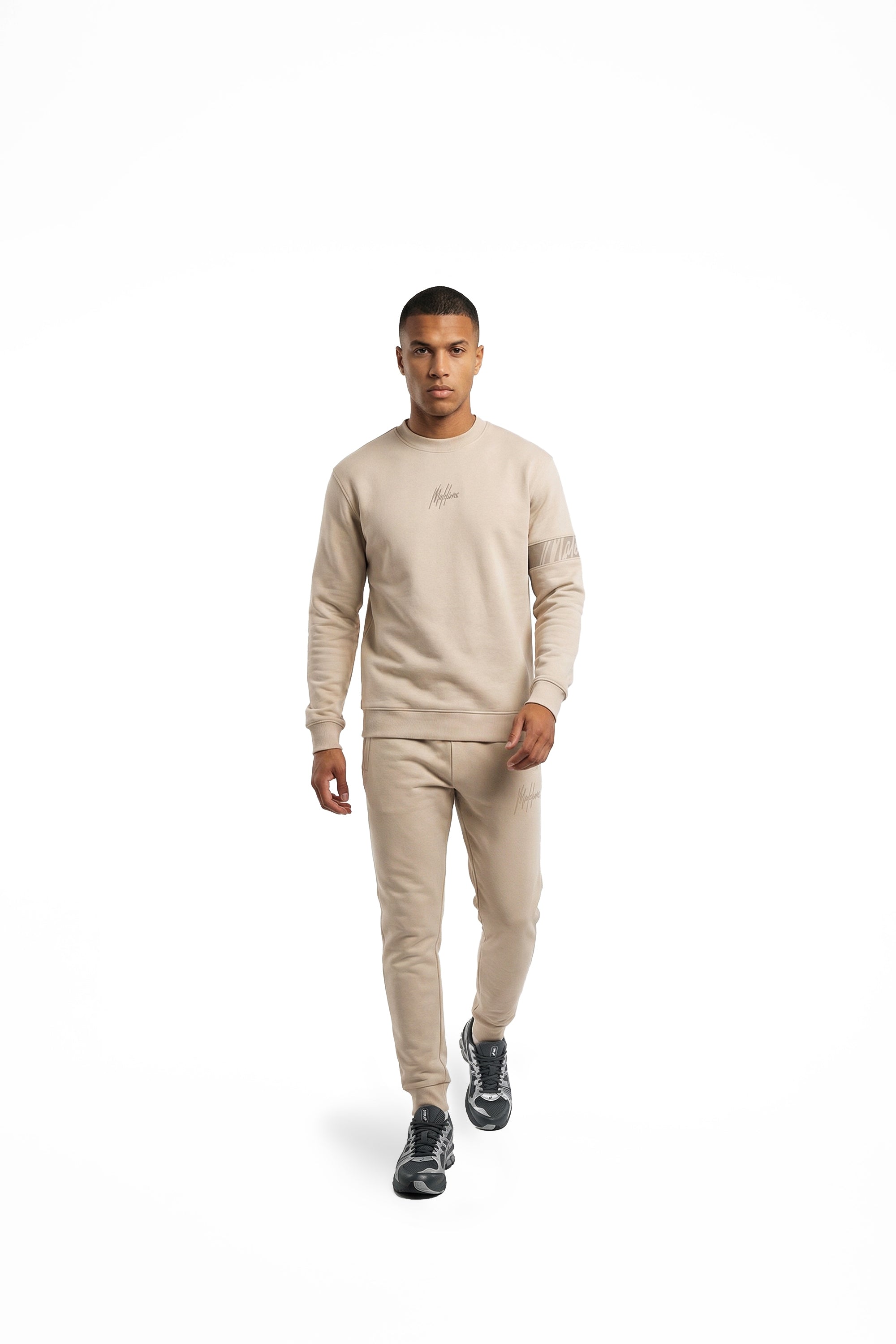 Malelions Men Captain Sweater | Light Taupe