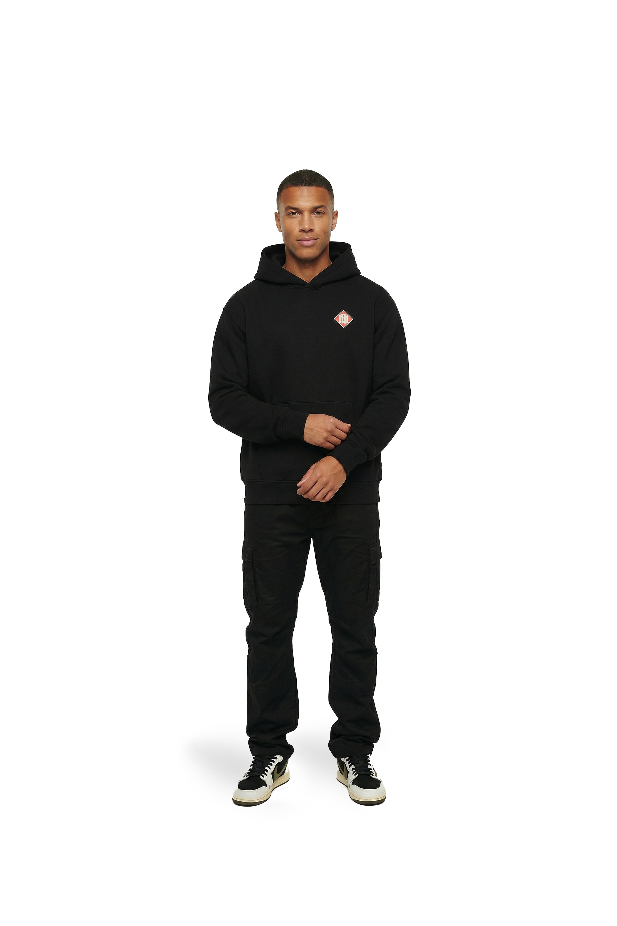 Malelions Men Gothic Tile Hoodie | Black