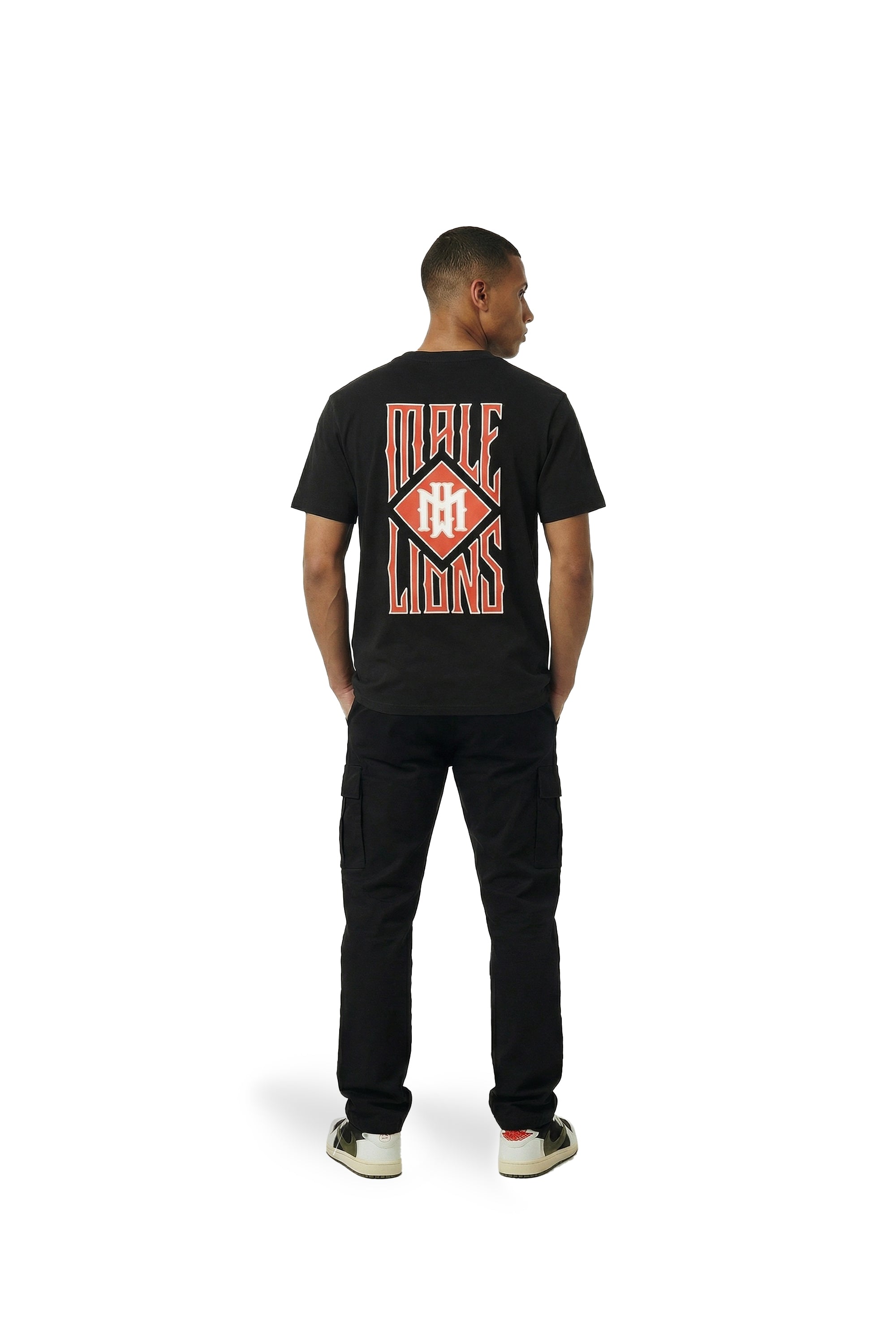 Malelions Men Gothic Tile T-Shirt | Black