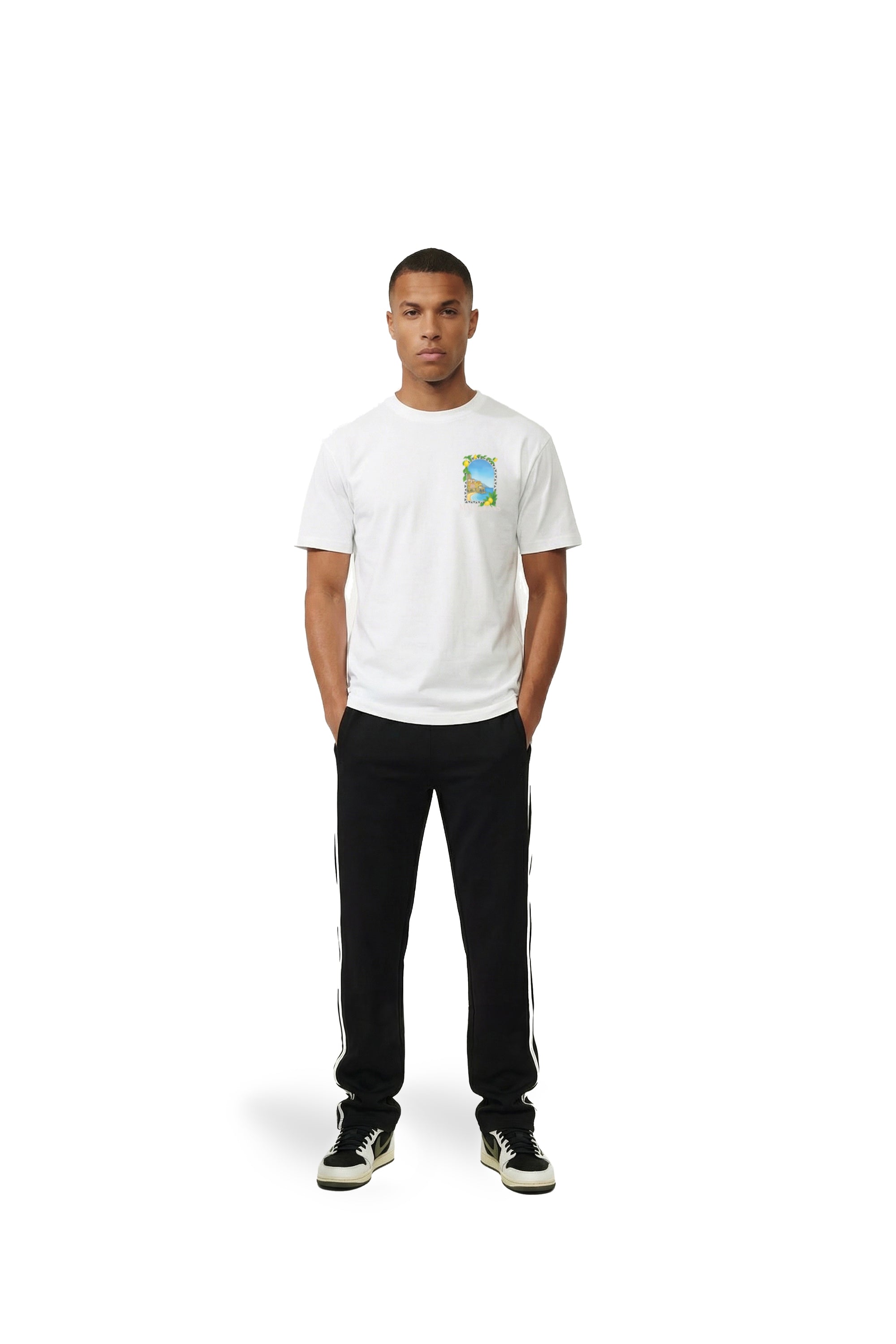 Malelions Men Amalfi Window T-Shirt - wit - Malelions
