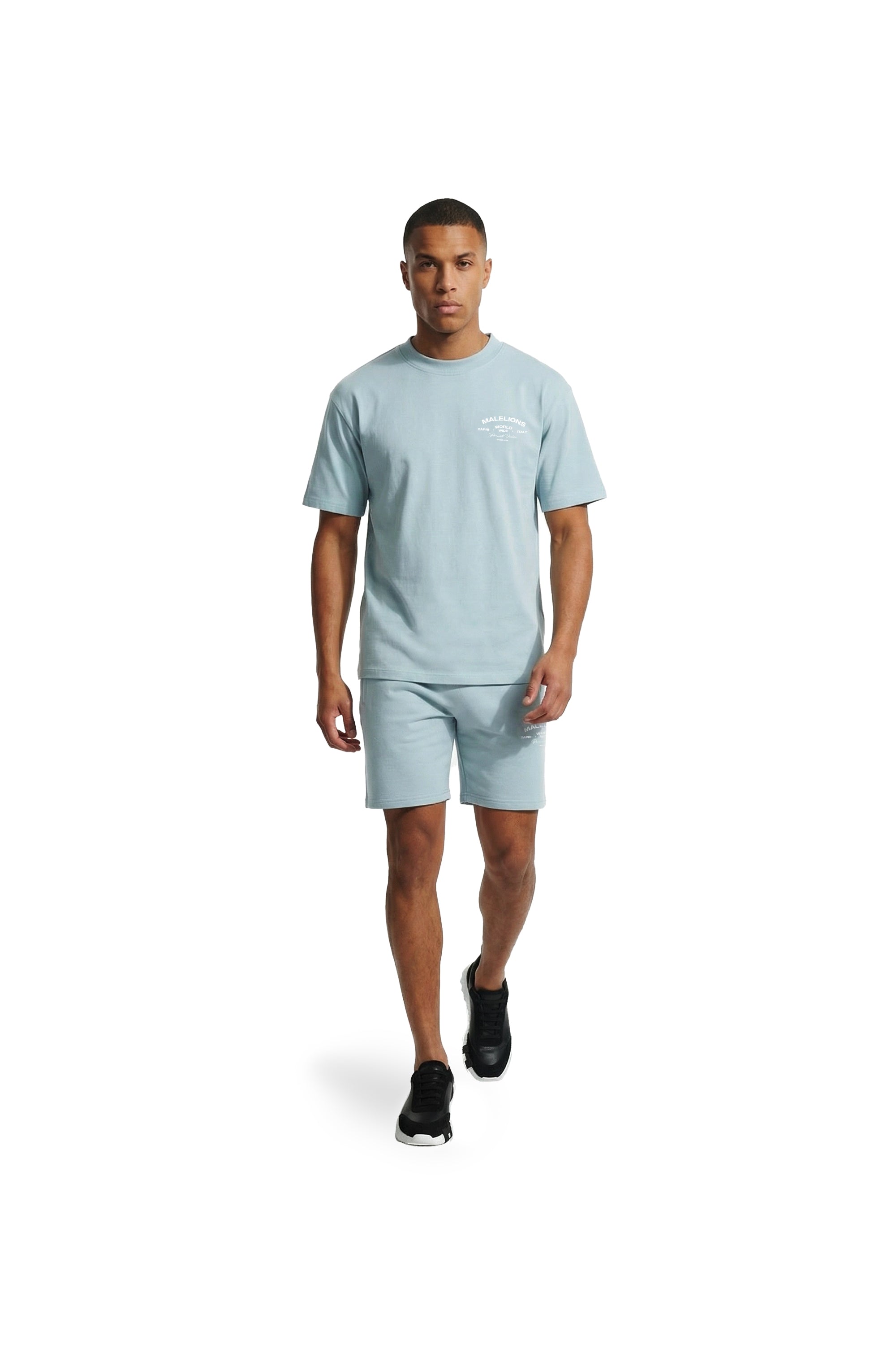 Malelions Men Permanent Vacation T-Shirt | Ice Blue