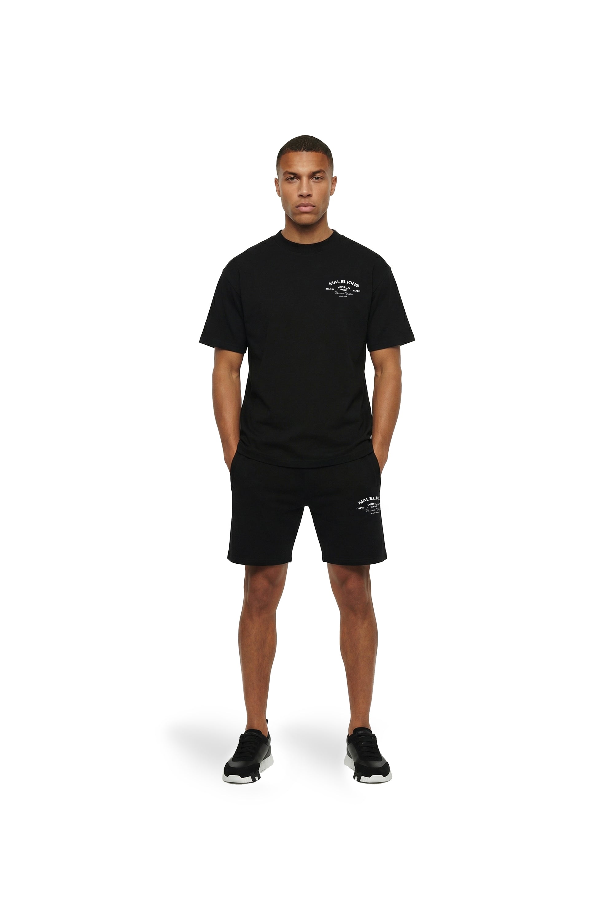 Malelions Men Permanent Vacation T-Shirt | Black