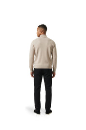 Malelions Men Knitted Hybrid Jacket | Light Taupe