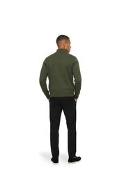 Malelions Men Knitted Hybrid Jacket | Vintage Green