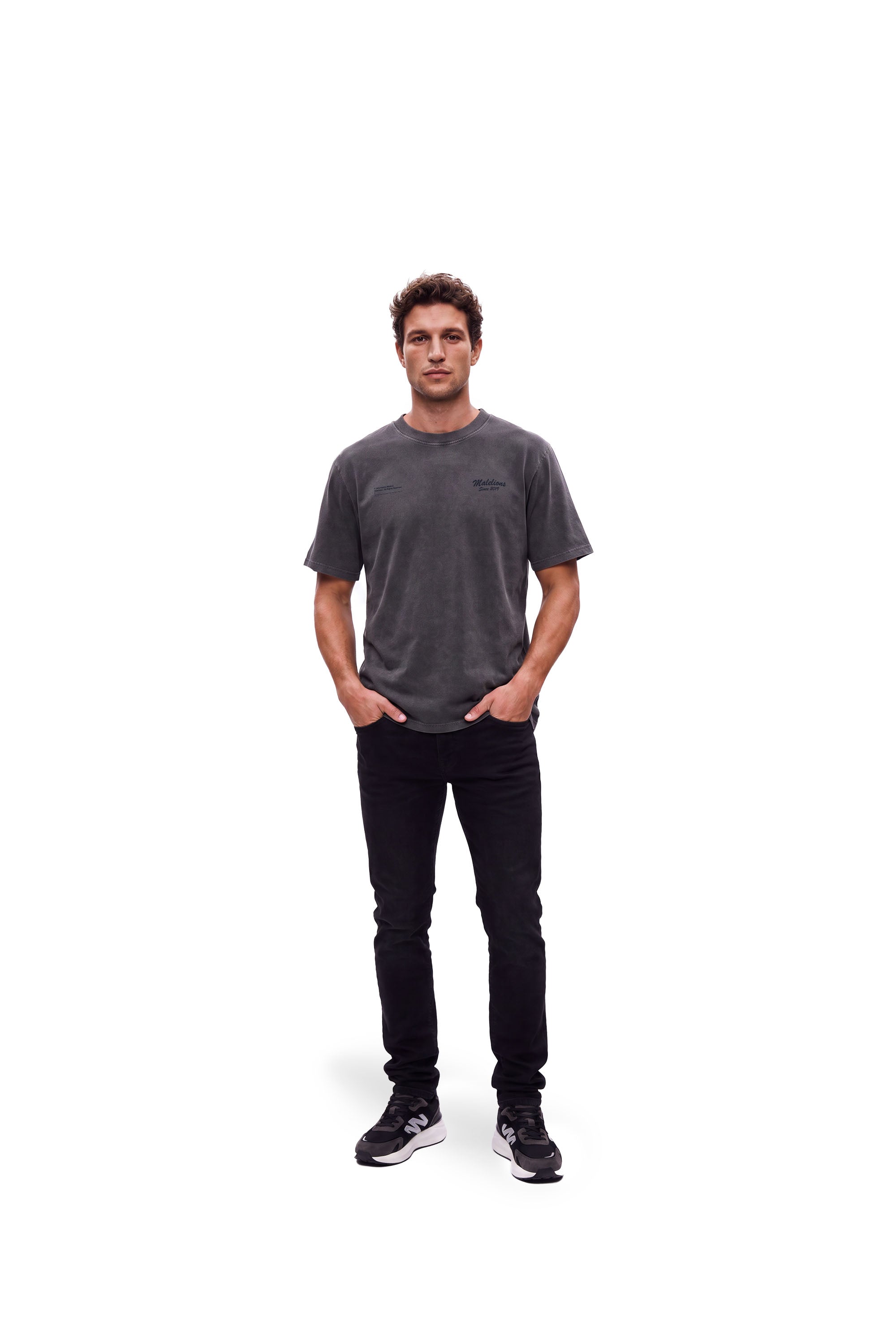 Malelions Men Homerun T-Shirt | Acid Wash