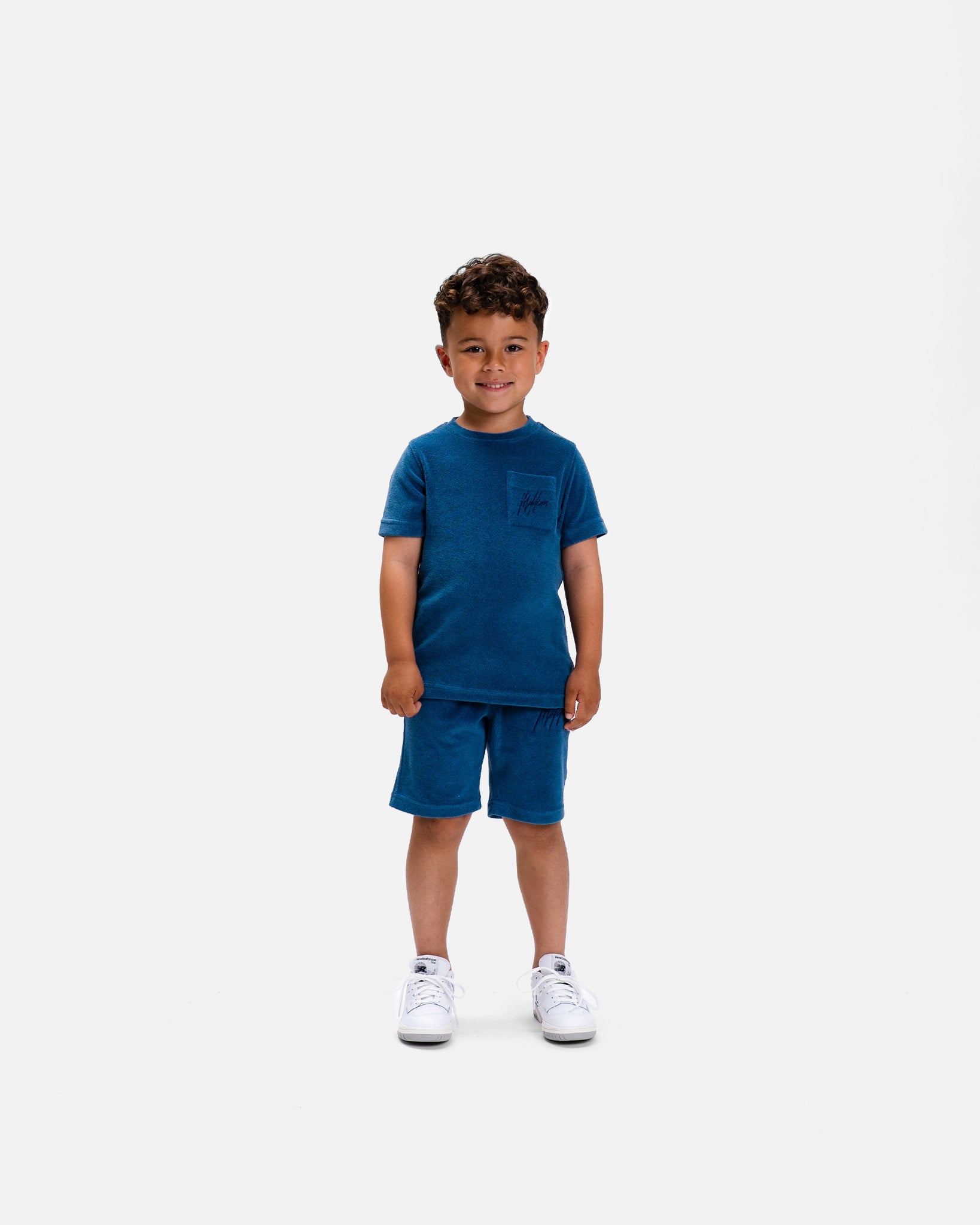 Malelions Junior Towelling Shorts indigo Malelions - Main Image