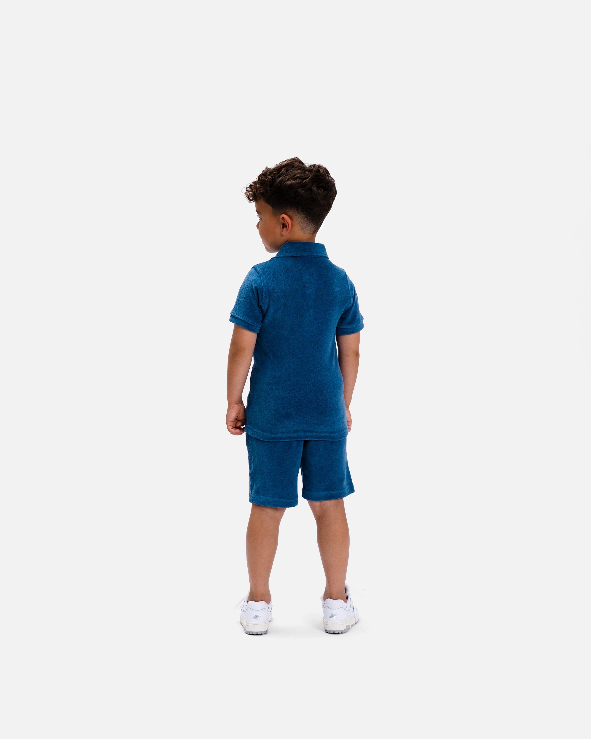 Malelions Junior Toweling Polo | Indigo