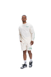 Malelions Men Ocean Club Longsleeve T-Shirt | Off-White