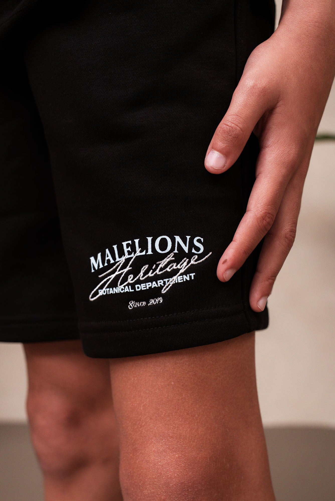 Malelions Junior Heritage Shorts | Black