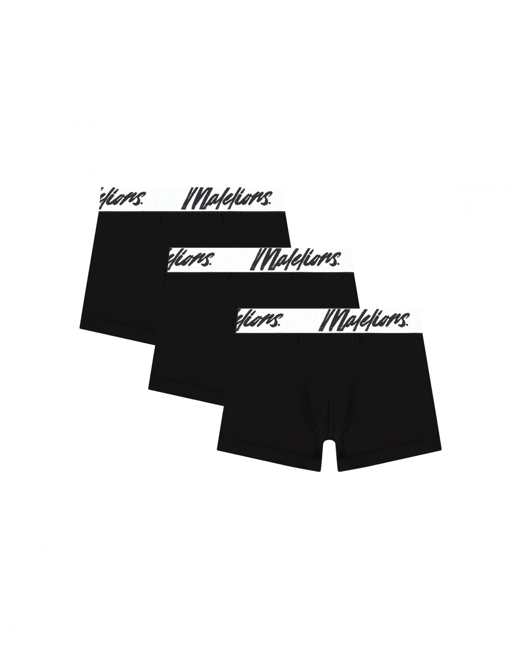  Malelions Junior Boxer 3-Pack | Black/White