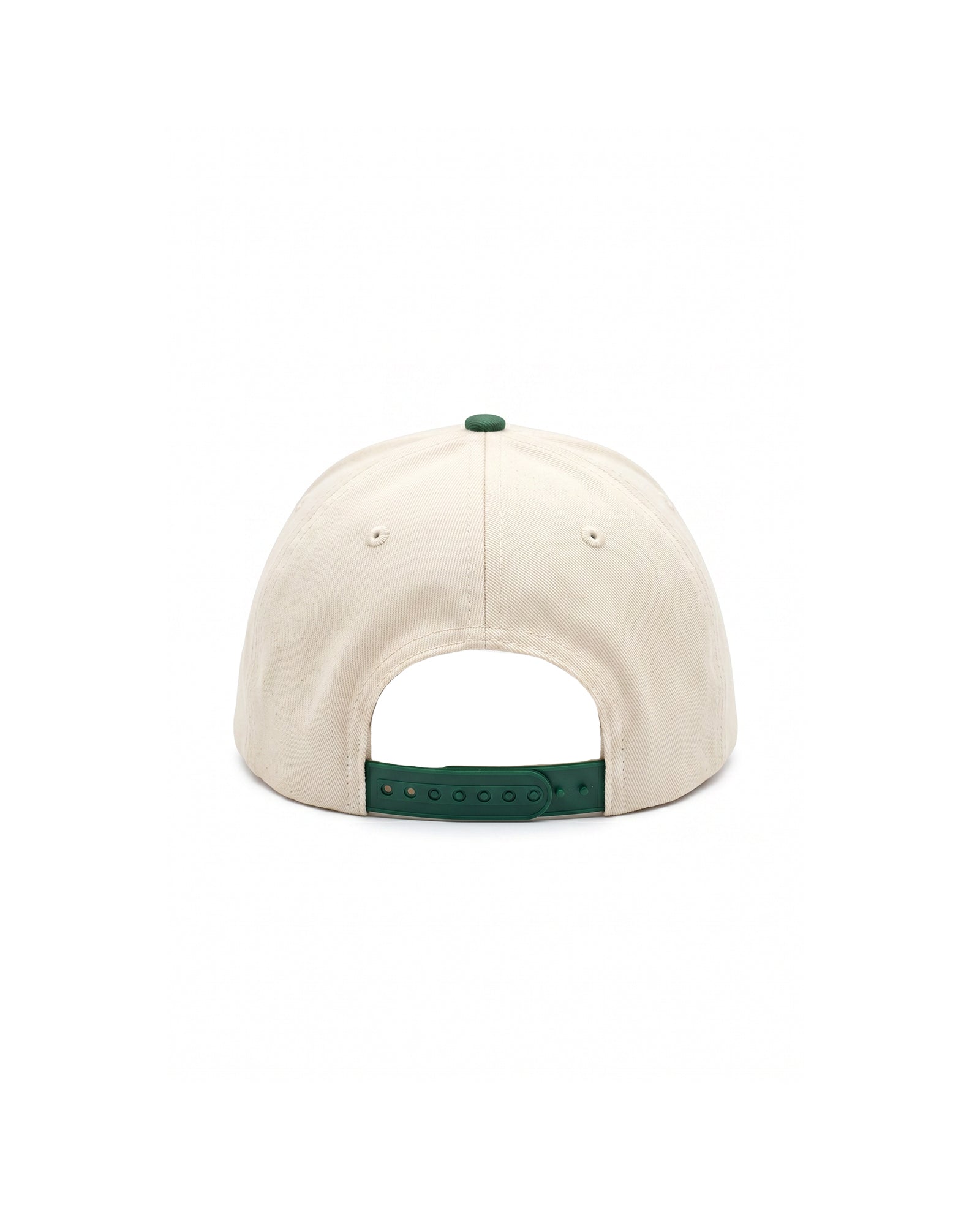 Malelions Junior Icon Baseball Cap | Off-White/Racing Green