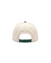 Malelions Junior Icon Baseball Cap | Off-White/Racing Green