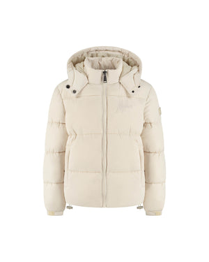 Malelions Junior Girls Signature Puffer Jacket | Beige