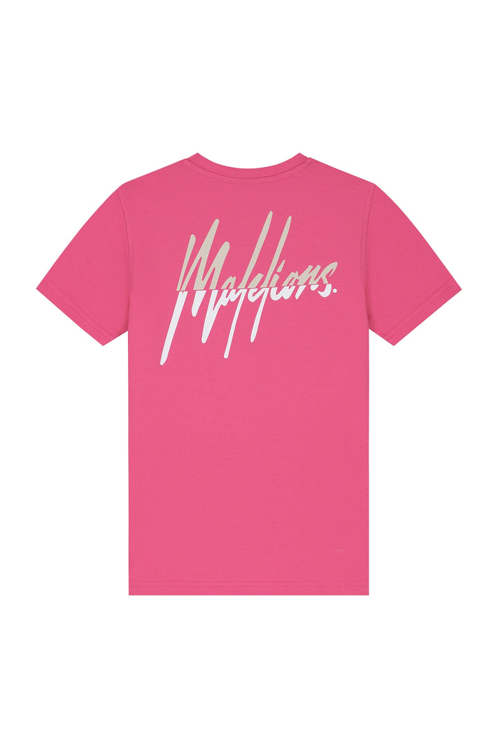 JG1-HS25-03_864_Malelions_Junior_Girls_Kiki_T-Shirt_Hot_Pink-Humus_Back.jpg