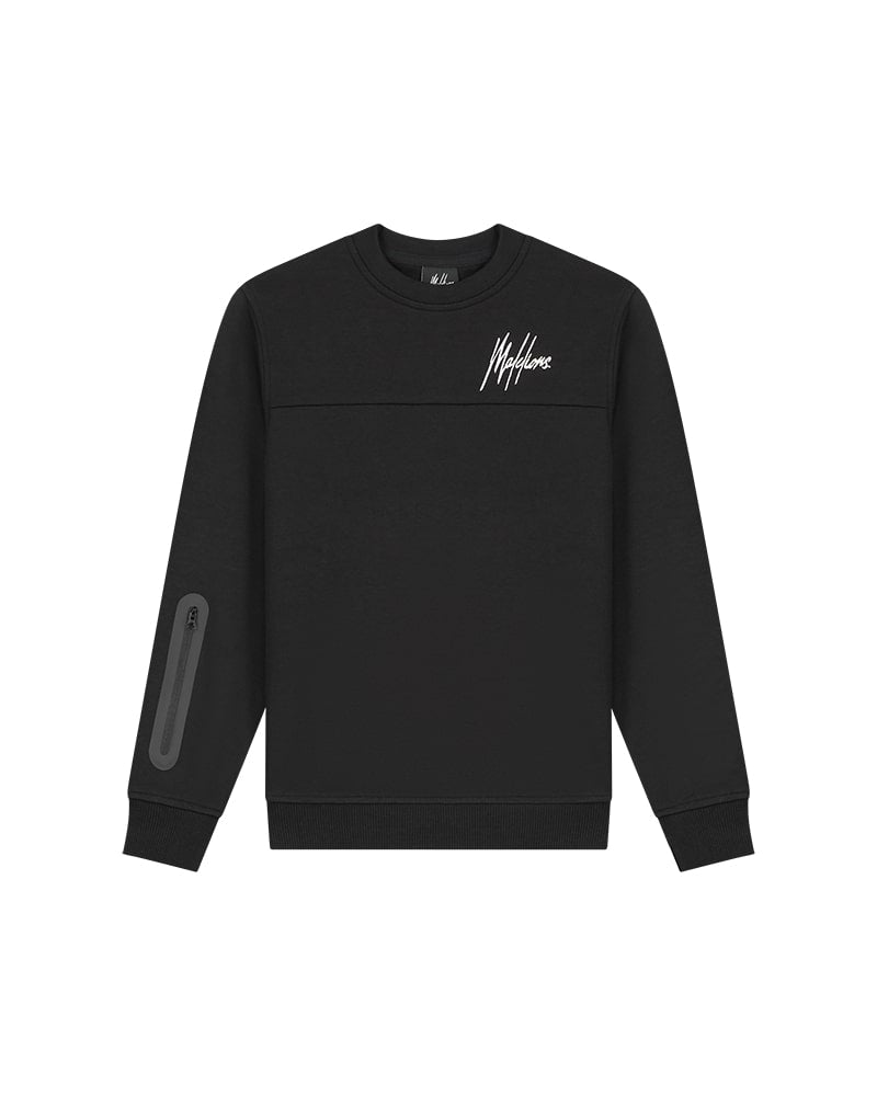  Malelions Junior Sport Counter Sweater | Black