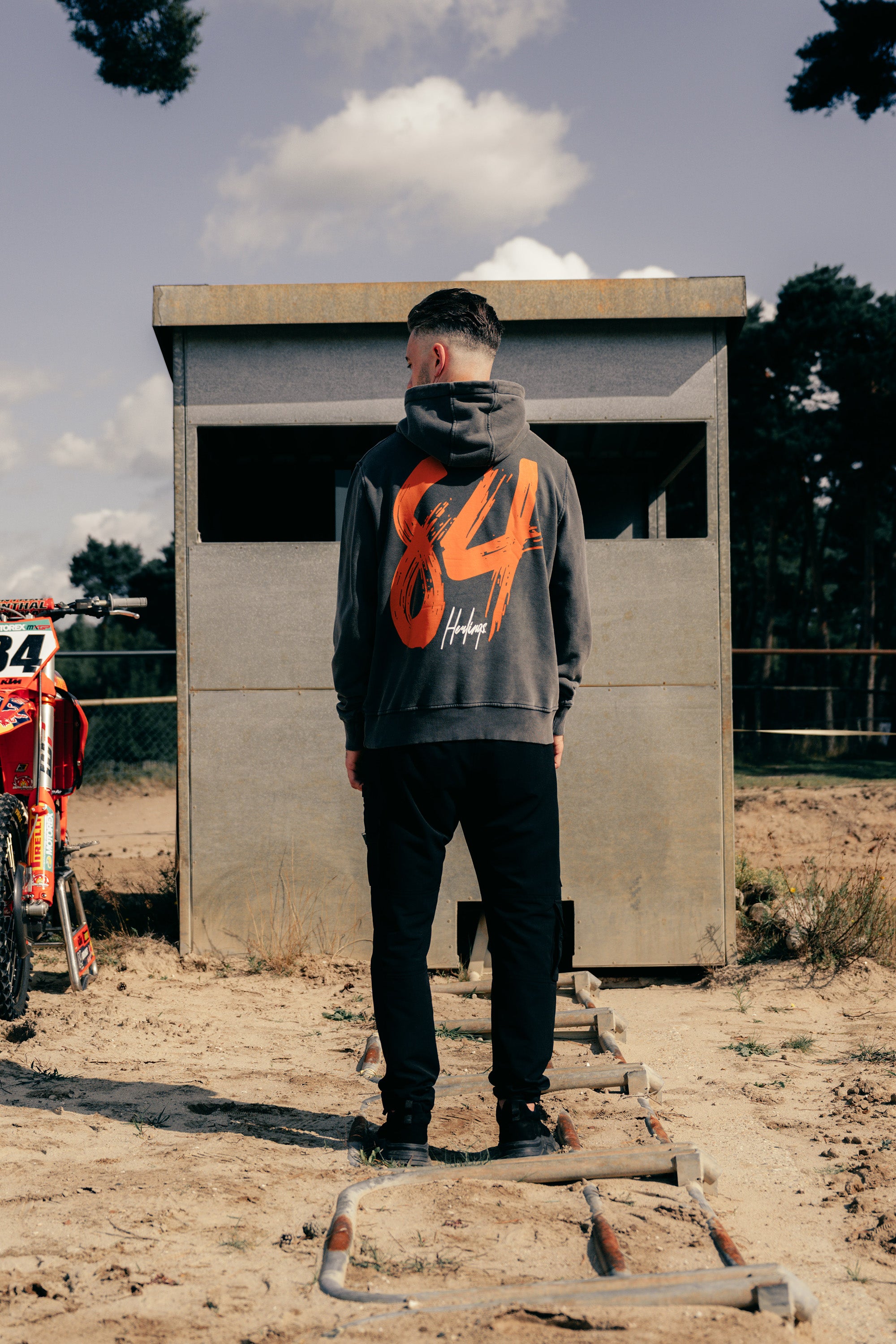 Malelions x Jeffrey Herlings Bullet Hoodie | Acid Wash