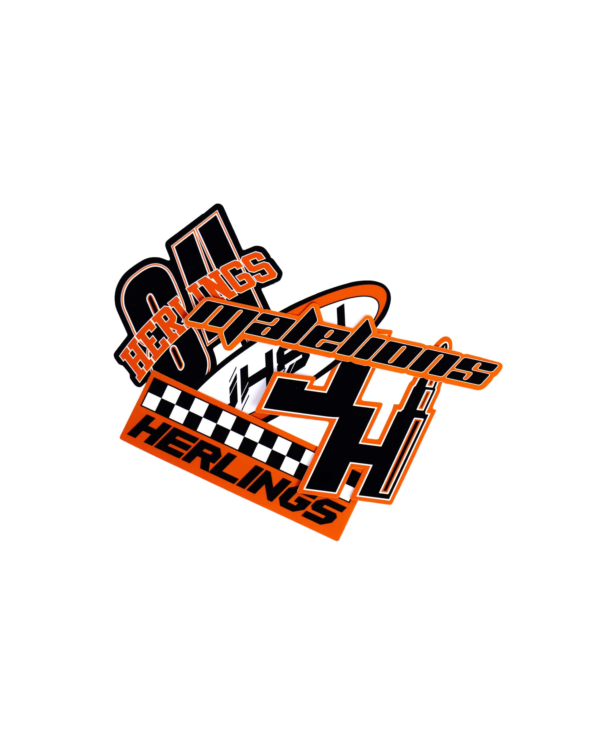Malelions x Jeffrey Herlings Bullet Sticker 5-Pack | Black/Orange