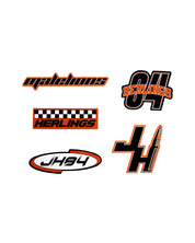 Malelions x Jeffrey Herlings Bullet Sticker 5-Pack | Black/Orange