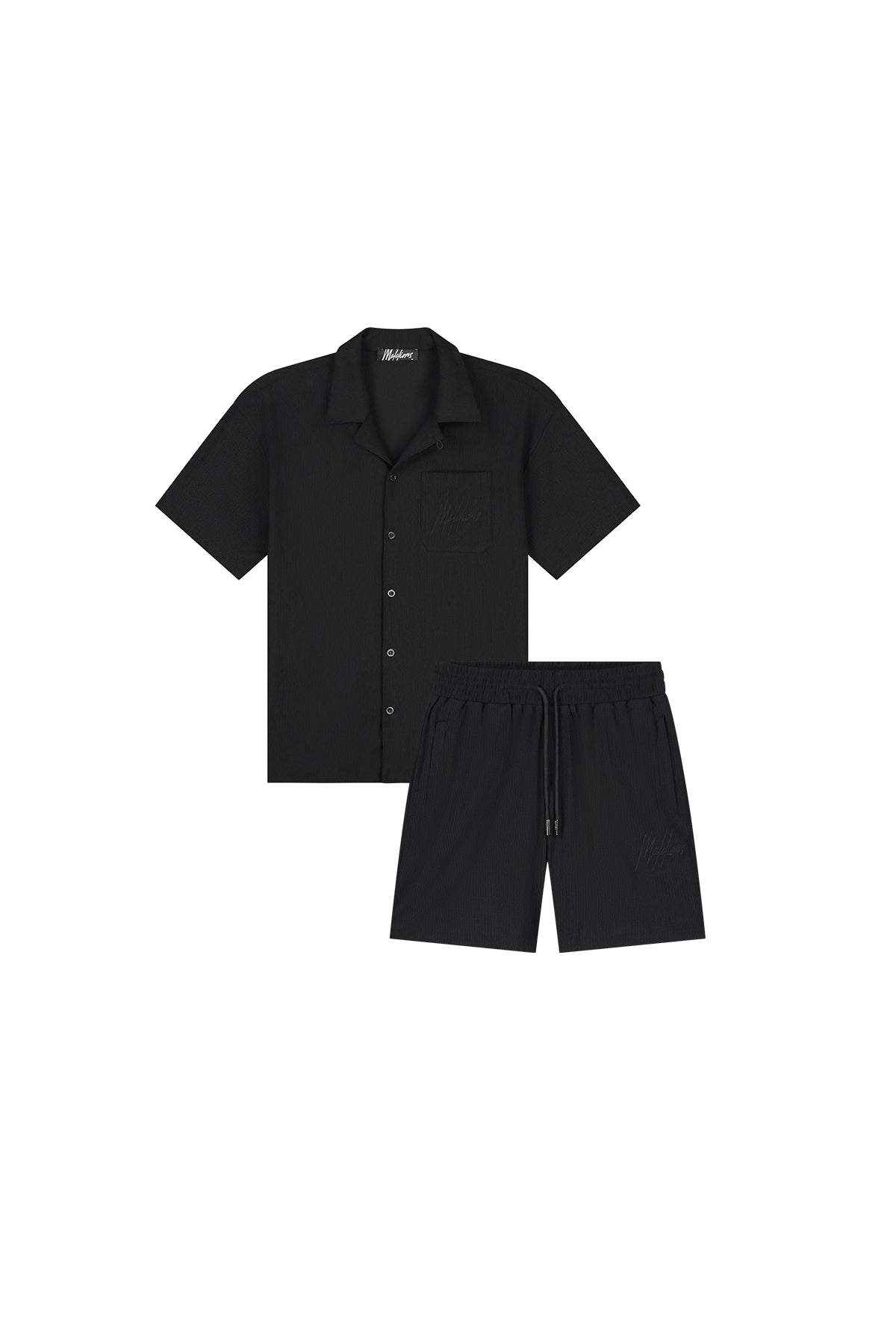 Malelions Junior Seersucker Set | Black