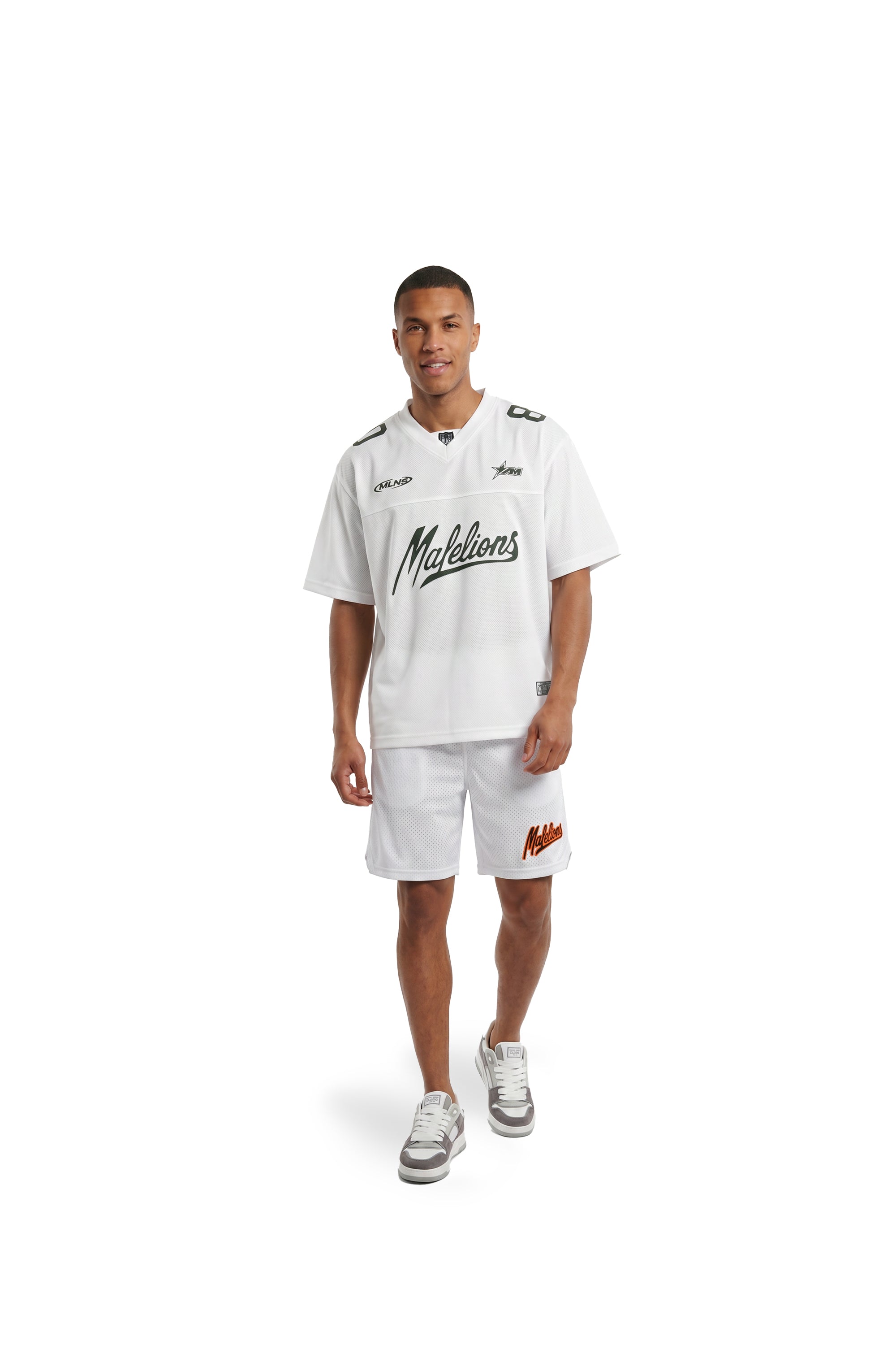 Malelions Men Unperforated Mesh Jersey | Off-White