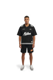 Malelions Men Unperforated Mesh Jersey | Black